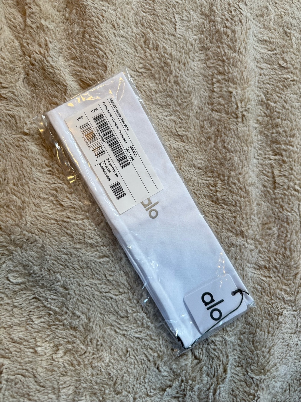 ALO Yoga White Wide Headband - Picture 1 of 2